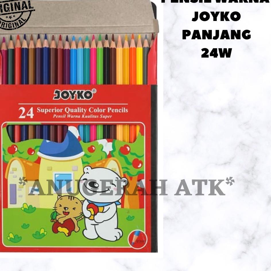

New Style Pensil Warna Joyko Panjang [CP-24PB]