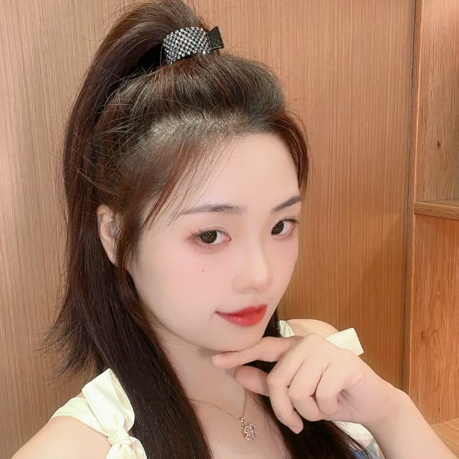 GP Jepit Rambut Ponytail/Jepit Ekor Kuda Bahan Alloy Aksen Mutiara Berlian Imitasi Gaya Korea Untuk Wanita