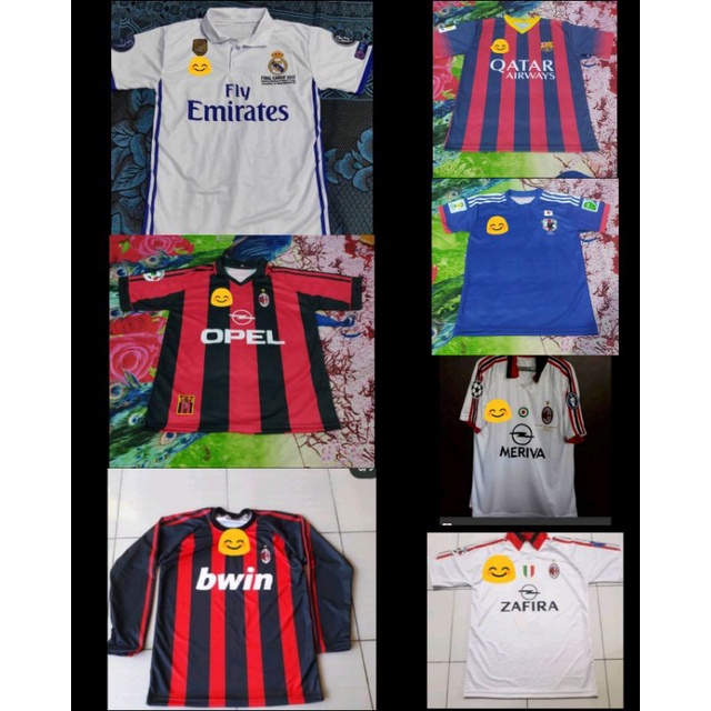 Jersey Milan 1998/1999 Home/Jersey Milan 2003/2004 Away/Jersey Milan 2005/2006 Away/Jersey Milan 200