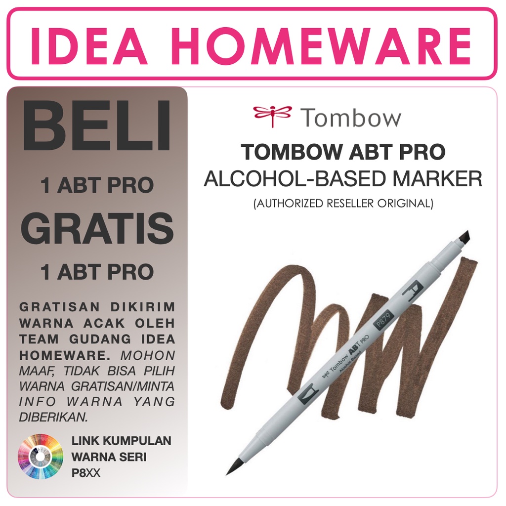 

Tombow ABT PRO Dual Brush Pen Alcohol Base Satuan - 04