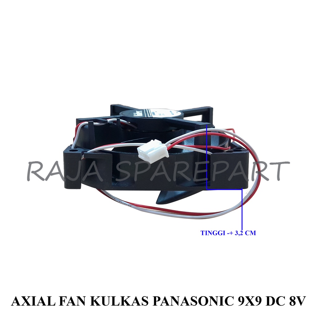 Kipas Angin Pendingin / Cooler Fan / Axial Fan DC 8V Kulkas Panasonic 9cm x 9cm NIDEC AFKP