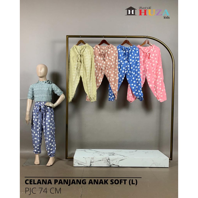 DASTER HUZA/DASTER PREMIUM celana panjang anak soft (L)