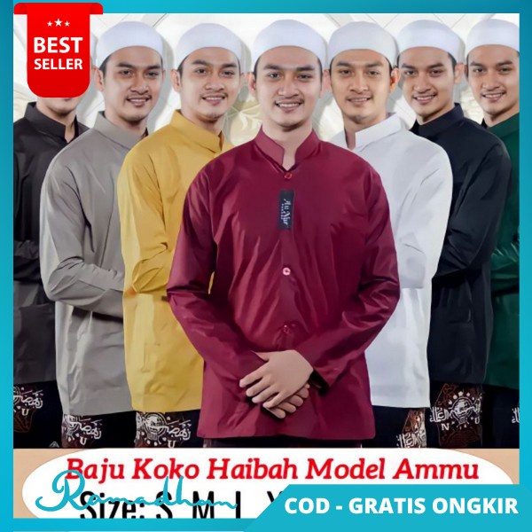 Buju Muslim Cowok Aju Koko Peria Kmeja Kokkoh Ramadhan Atasan Koko Pria Dewasa Kemejs Kemko Turki Bu