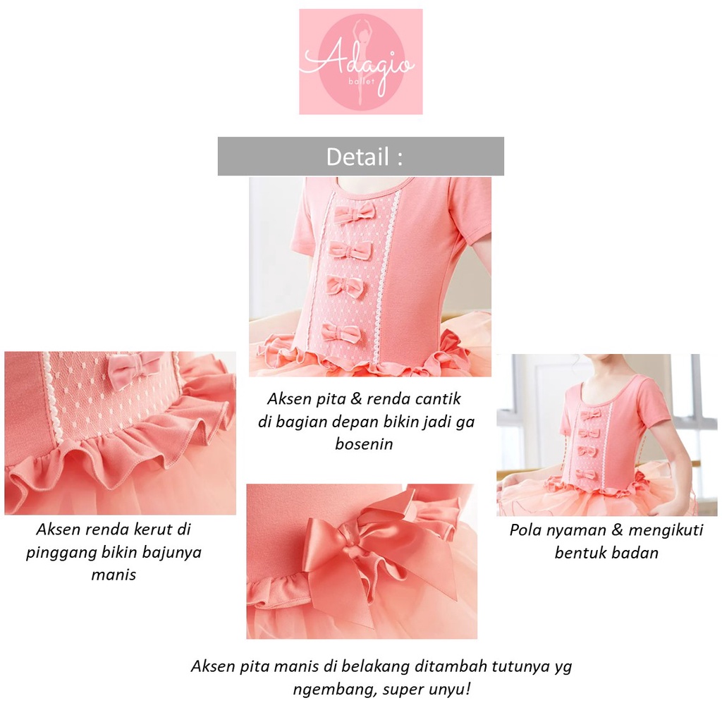 VICTORIA BALLET DRESS - BAJU BALET ANAK MURAH PITA RENDA PESTA KOSTUM PRINCESS COSTUME TULLE PREMIUM