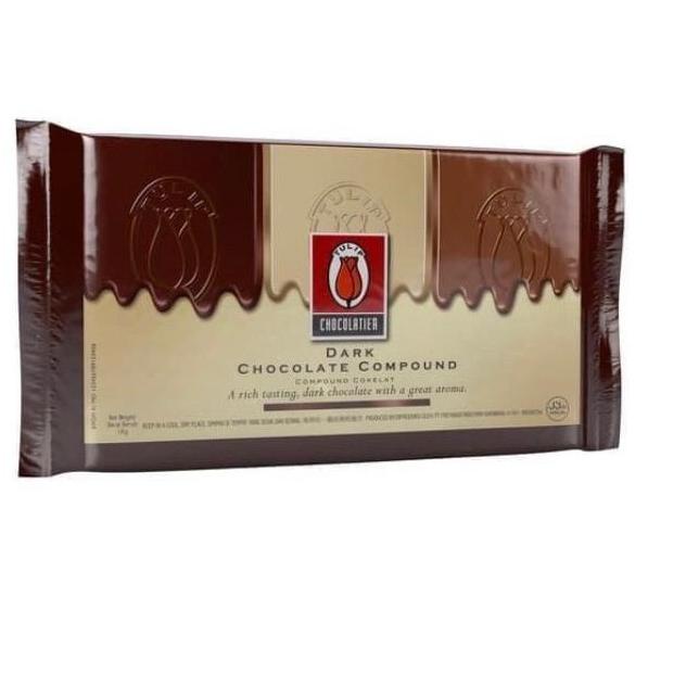 

✼ Tulip Dark Chocolate Compound - Coklat Tulip 1kg ☆