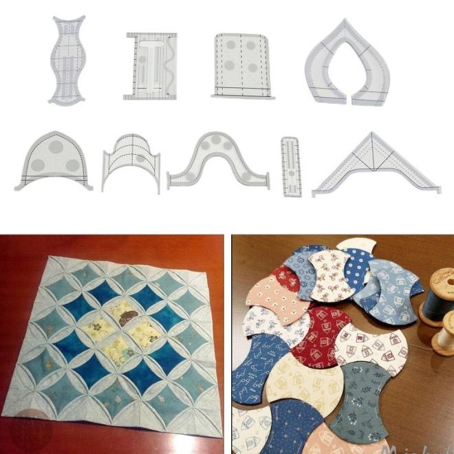 

9Pcs / Set Penggaris Patchwork Bahan Untuk Quilting