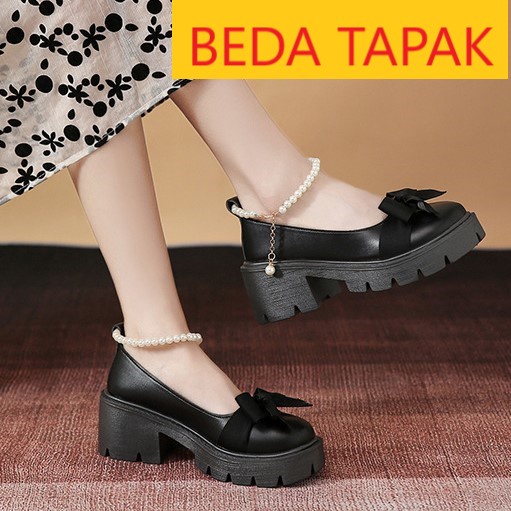 FD Marry jane Shoes Sepatu Korean Style Import Docmart Wanita Cantik Terbaru KI-027