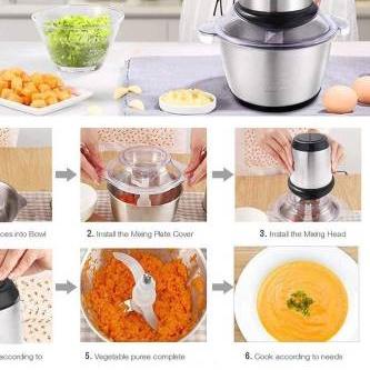 ☃ Meat Grinder Stainless 2 Lt - Blender Capsule Cutter - Gilingan Daging ✺
