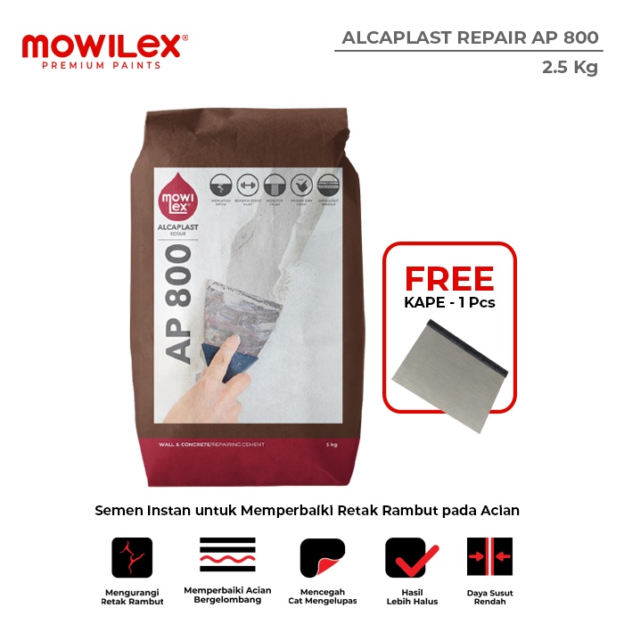 Mowilex Alcaplast Repair AP 800 Semen Instan 2.5 Kg