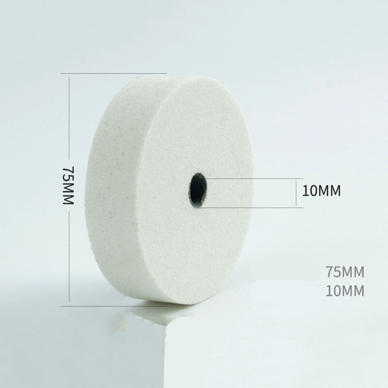 Pad Poles Buffing Pad Polishing Wheel 75mm untuk Bor - AHC71 - White