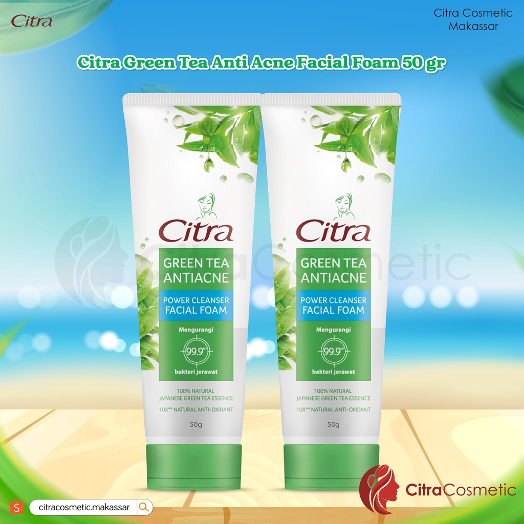 Citra Green Tea Facial Foam Carnation 50 Gr