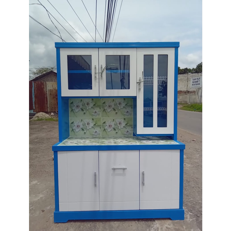 Rak piring 3 pintu / BERBAGAI MACAM WARNA/Rak piring murah/RAK PIRING KACA