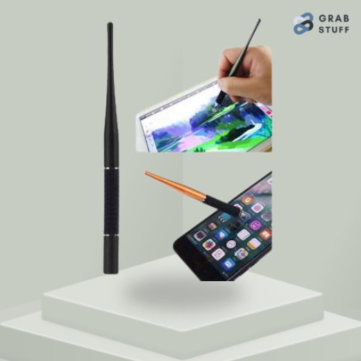 Stylus Pen Drawing Android Iphone Universal Touch Screen 2 in 1 for HP Smartphone Tablet Ipad / Pena Stylus Layar Sentuh untuk Menggambar Mewarna Tanda Tangan / Pulpen Bolpoin HP Tablet / Stylus Touch Screen Pen Tab Pulpen Layar / Pulpen Touchscreen Hp