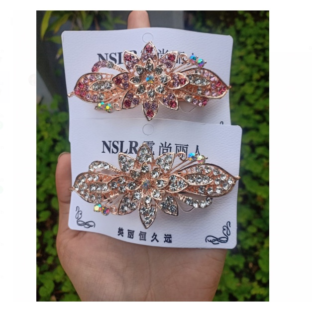 DHIOSHOPI - Jepit wanita permata zirkon model korea terbaru