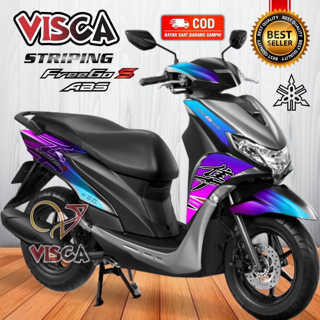 Stiker Striping Yamaha Freego Variasi Hayabusa Bunglon