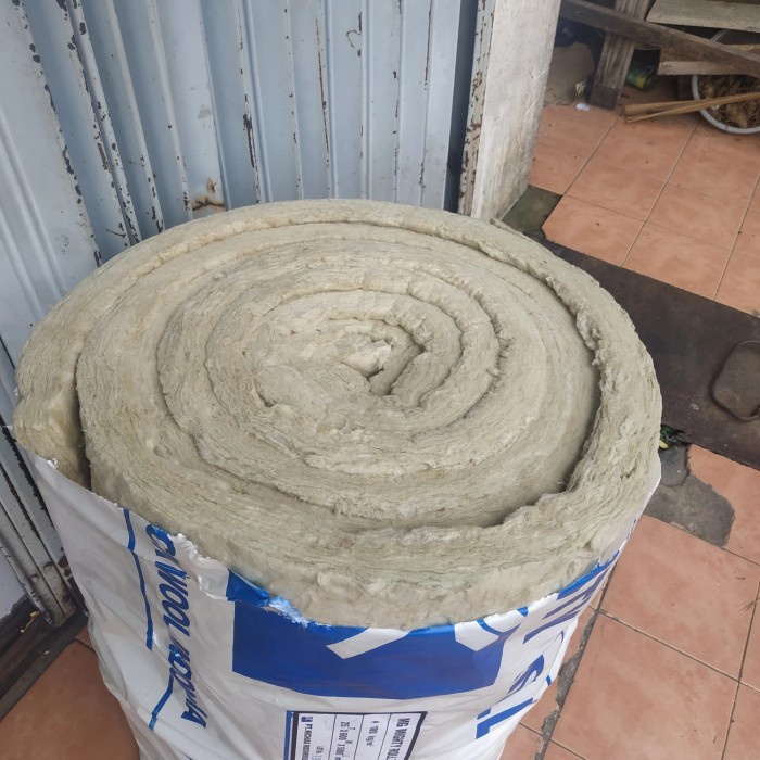 Terlaris Rockwool Blanket ( Roll ) Density 60 Tebal 2.5Cm