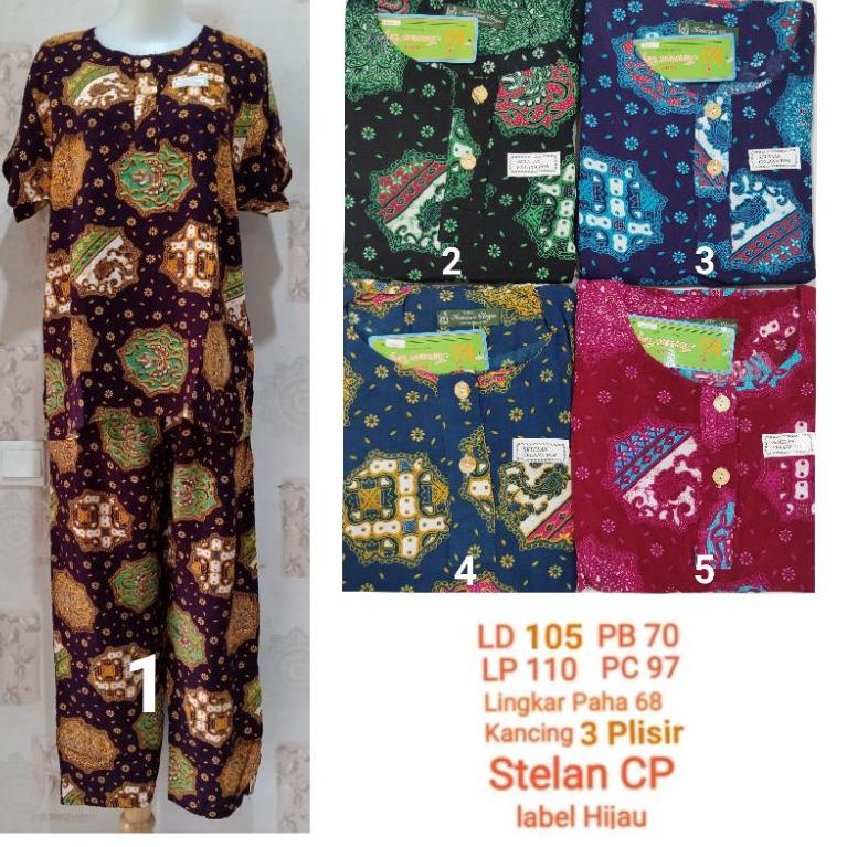 TERPERCAYA Kencana Ungu Asli Setelan CP K2 LD 105 cm Label Hijau