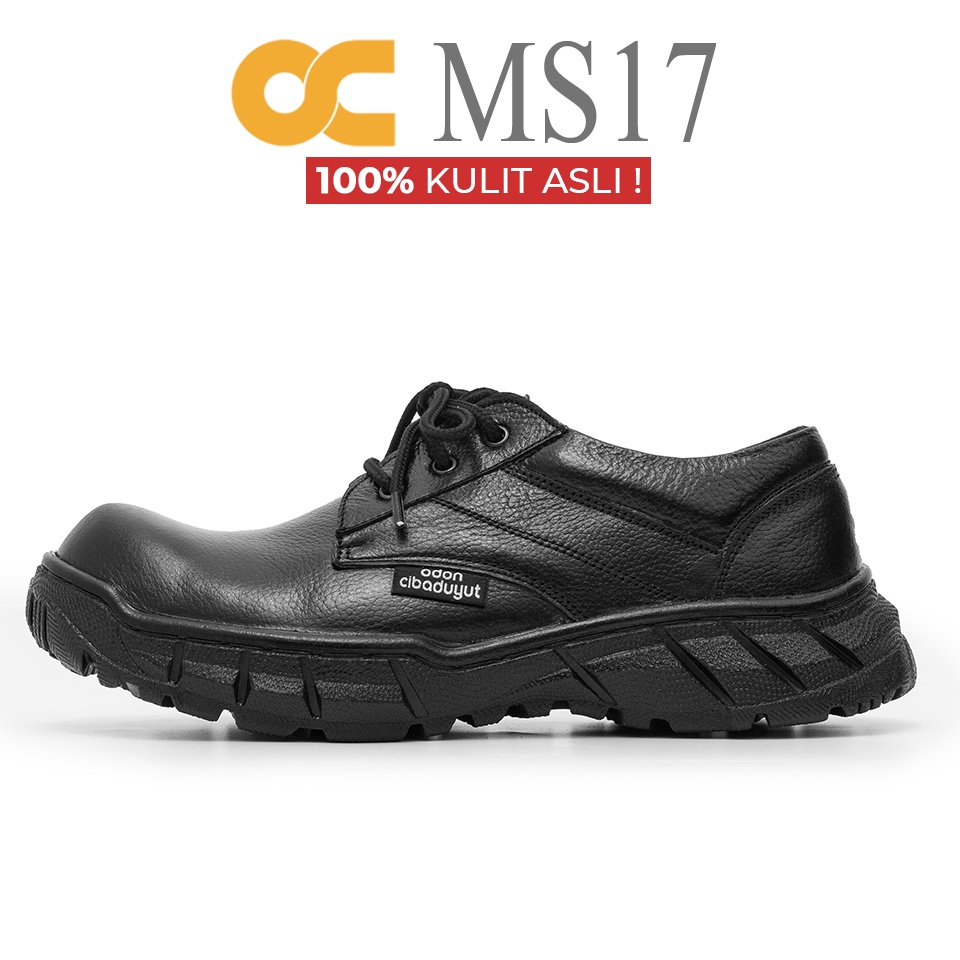 SEPATU SAFETY PROYEK PRIA KULIT ASLI OC MS17