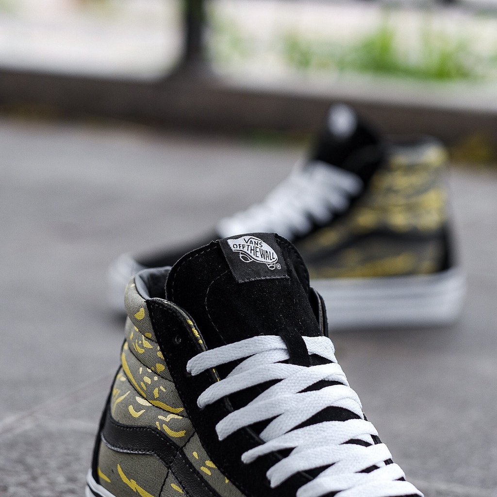 VANS SK8-HI DESSERT CAMO &quot;BLACK/GREENZ&quot; CLASSIC ORIGINAL 100%