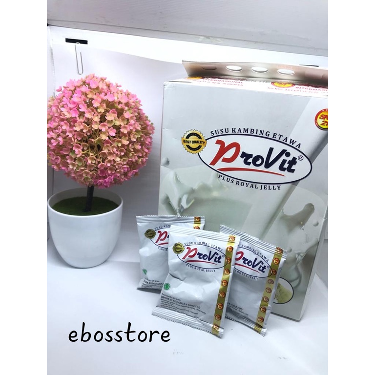 

Susu kambing etawa provit harga 1 Box isi 50 sachet Original.