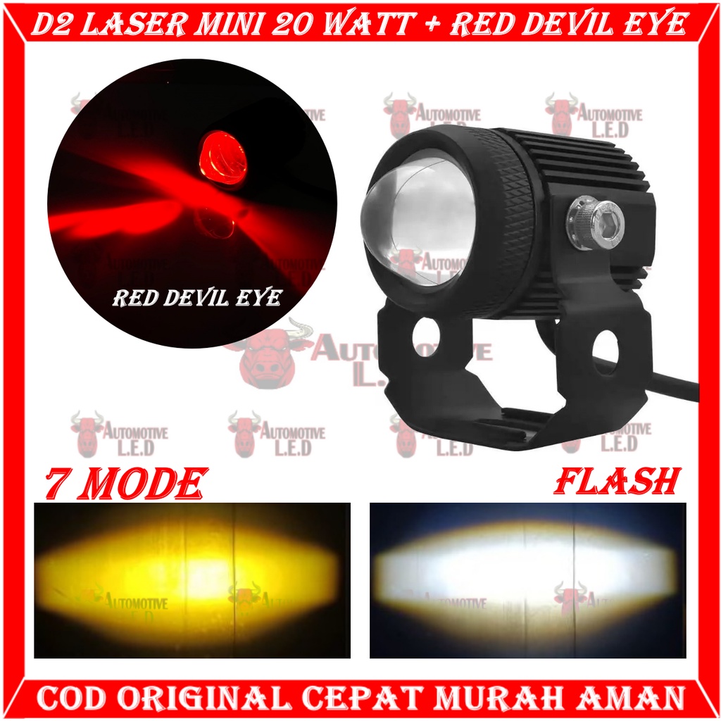 Jual Original Lampu Laser Led Foglamp D Laser Bullaes Premium Mini Harga Perbiji Lampu Laser