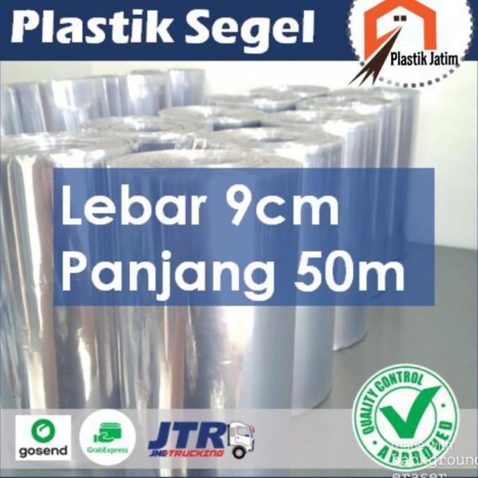 

PLASTIK SEGEL Uk. 9CM x 50M - Plastik Heat Shrink/Plastik Menciut MURAH