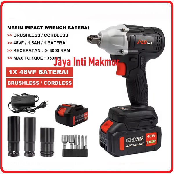 JLD 48S CORDLESS IMPACT WRENCH BRUSHLESS - Bor Impact