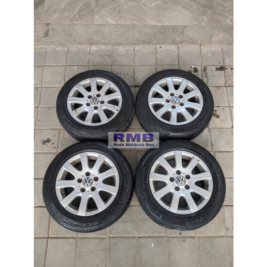 Velg Mobil Bekas Ring 15 Baut 5 STD VW R15X6,5 5X112 ET50 BAN 185 65 R15