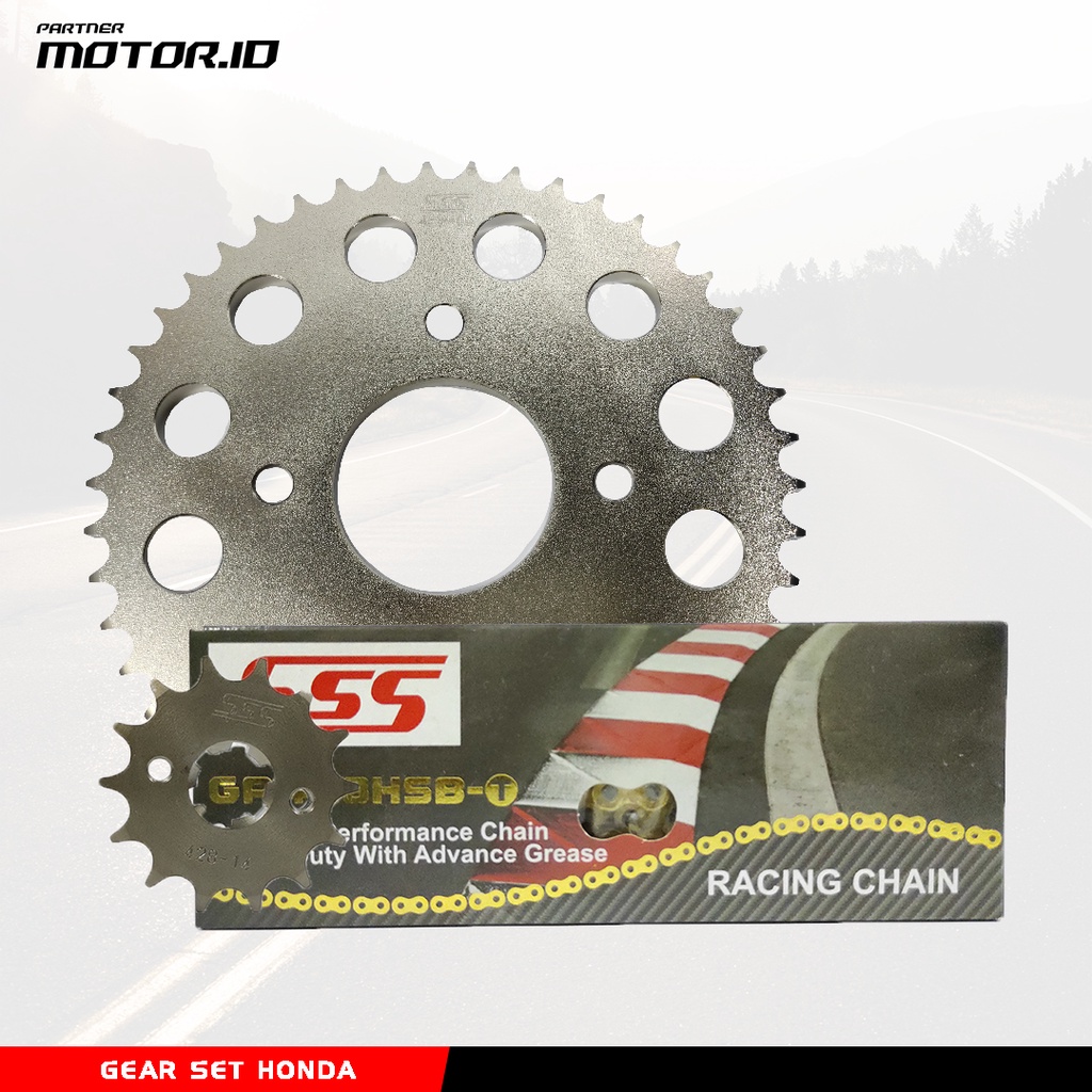 GEAR SET SSS HONODA CB150R CBR150R MEGAPRO VERZA 150 LUBANG NAP GEAR 4