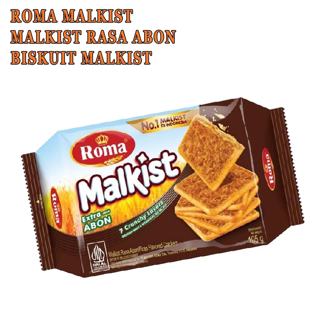 Biskuit Rasa Abon* Roma Malkist* Biskuit Malkist* 105g