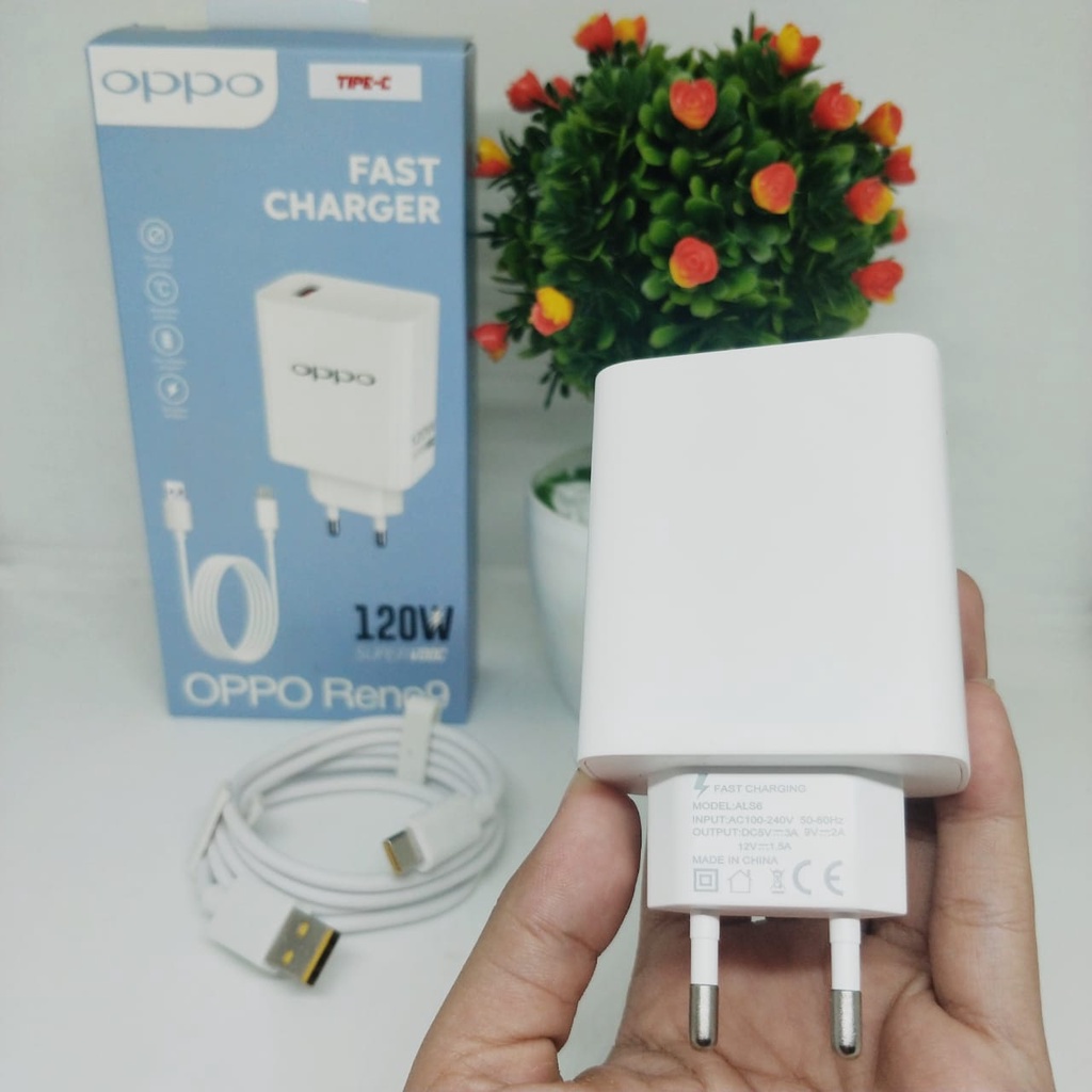 Charger oppo reno 9 super vooc 120w MICRO/TYPE C support fast charging BY SMOLL