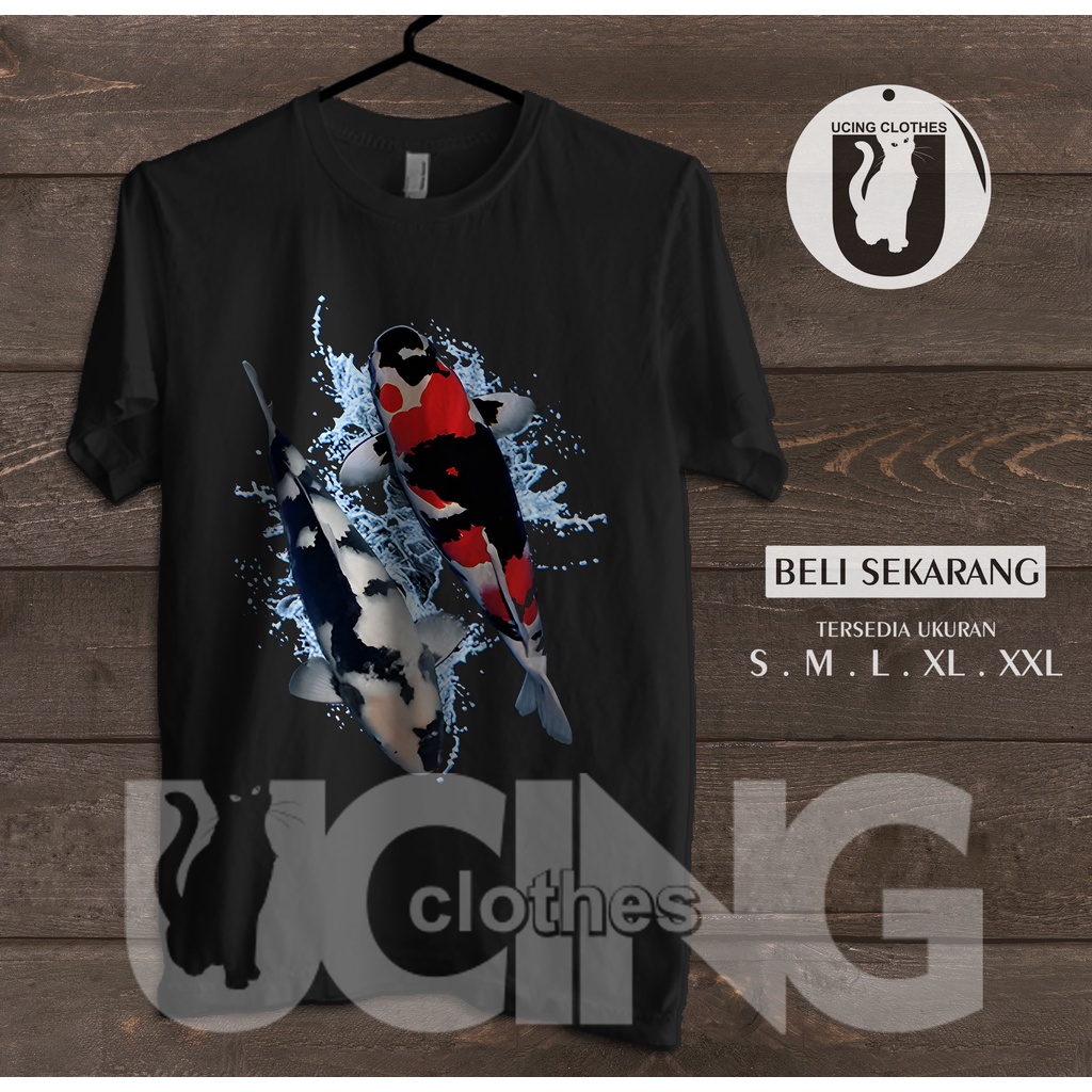 Kaos Baju Ikan Koi Swim Duo Kaos Distro