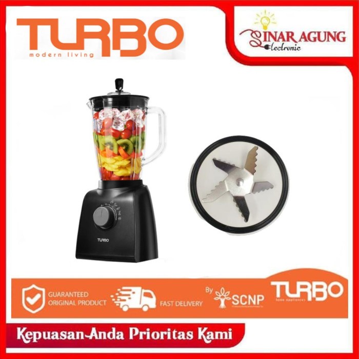 TURBO Blender Plastik 2 LITER EHM8000 / EHM 8000 GARANSI RESMI