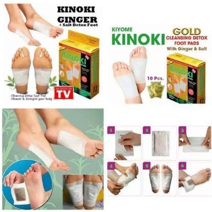 Kinoki Gold Kuning Emas Penyerap Racun Dalam Tubuh - Detox Buang Racun