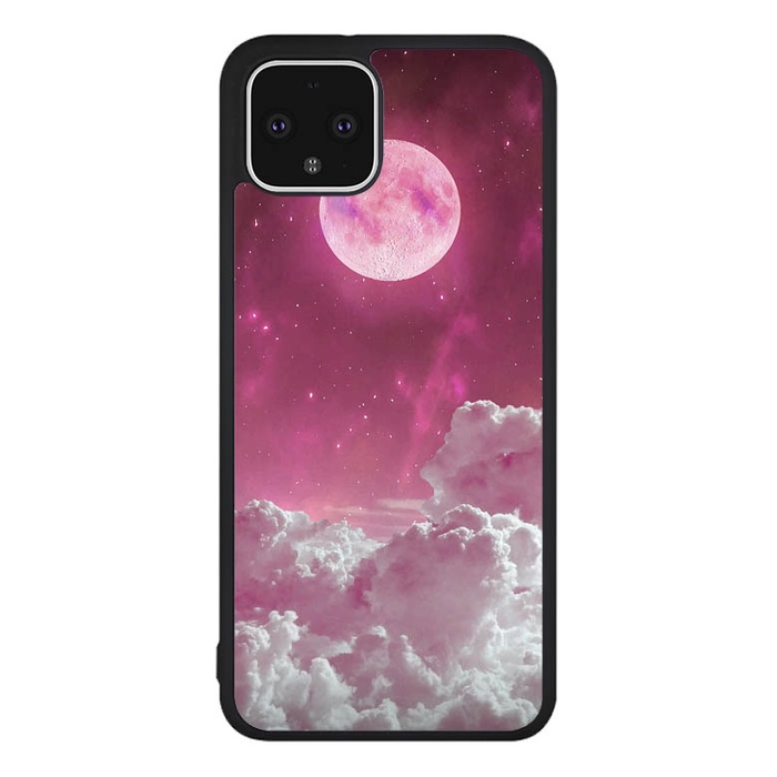 Casing Case Google Pixel 4 5 6 7 XL Pro Pink moon DF128