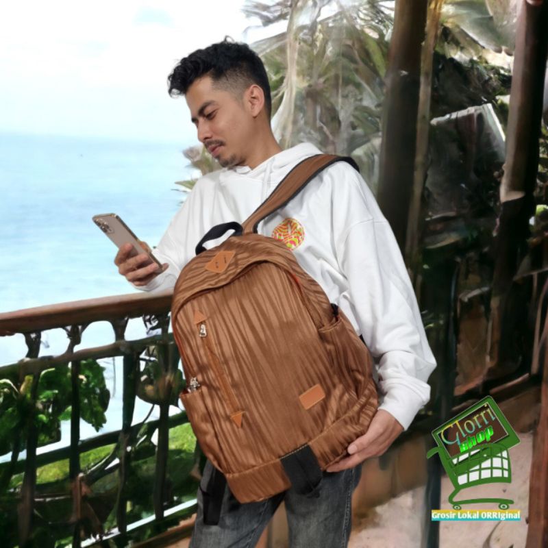 Tas Ransel Pria RDN 015 Distro Bandung Ransel Punggung Backpack Cowok Keren Sek BRAN NB-Tp F7B55RAPO