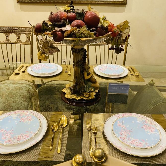 Dinner Set Wedgwood Spring Blossom Mewah Cantik - Plate Dinner Salad