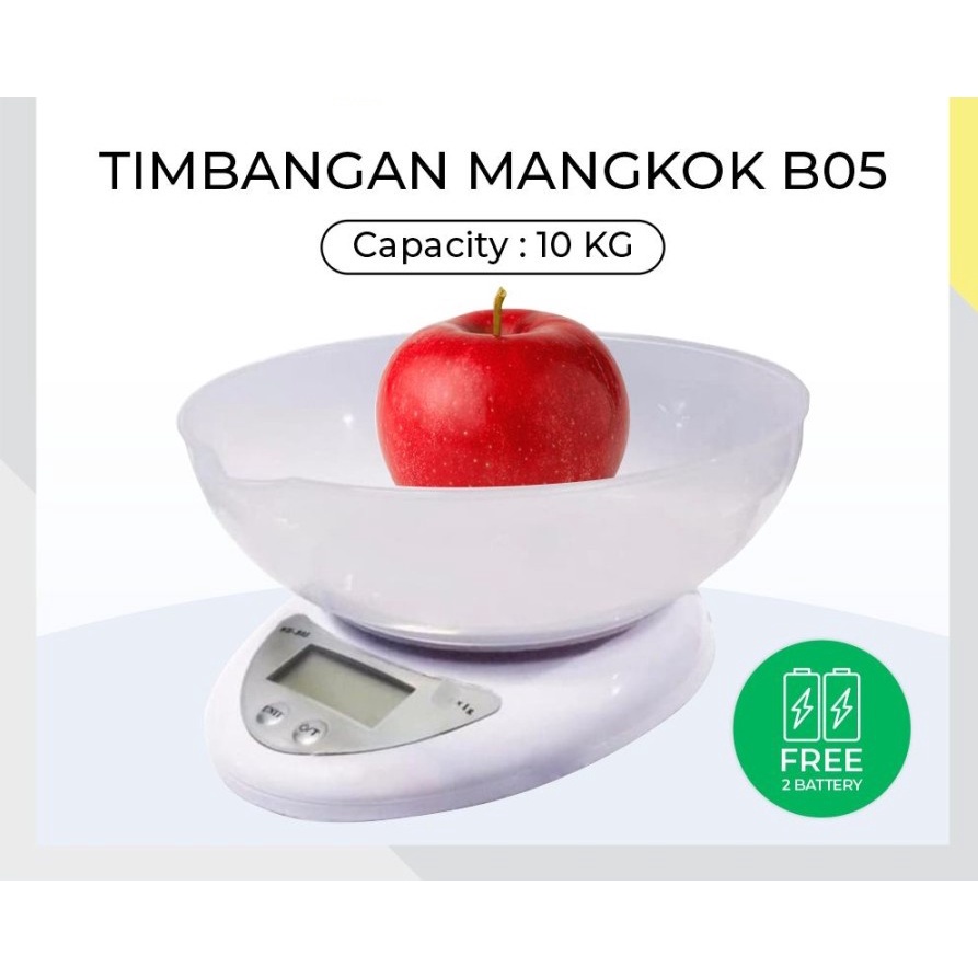 Barangunik2021 -Timbangan Dapur Mangkok 10KG / Timbangan Digital Kitchen Scale 10KG