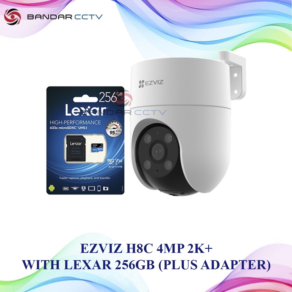 EZVIZ H8C 4MP 2K+ MEMORY CARD LEXAR