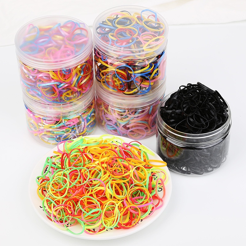 Karet Ikat Rambut Anak kemasan toples isi 1000 pcs