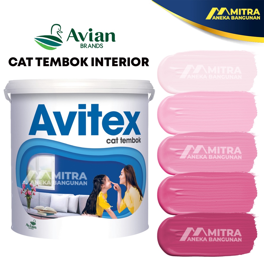 CAT TEMBOK INTERIOR AVITEX 5 KG / AVIAN R2 PINK FANTA