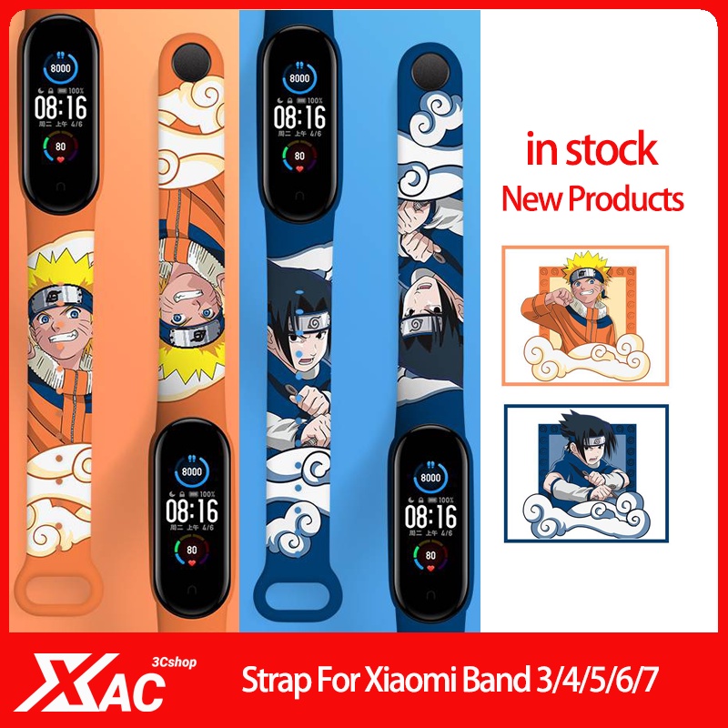 XiaoMi Band 5 Strap For Xiaomi Mi Band 7 6 5 4 3 Watch Silicone Solo Loop Wrist Cartoon Strap Access