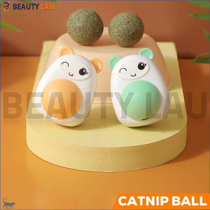 CATNIP BALL KUCING TEMPEL AVOCADO BOLA CATNIP PUTAR LUCU CATMINT MAINAN BUAT KUCING RELAKSASI