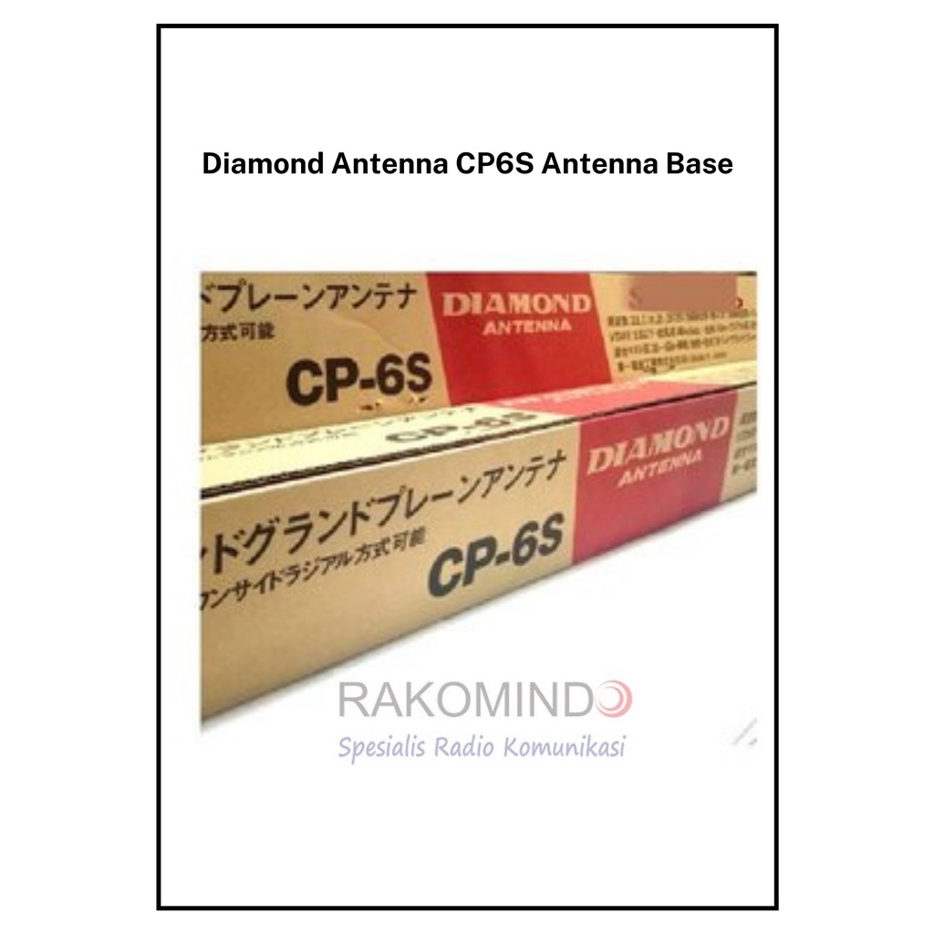 Antena Radio SSB Diamond CP6S Original Antena HF Vertikal