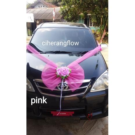 BUNGA HIAS MOBIL PENGANTIN CANTIK MURAH .
