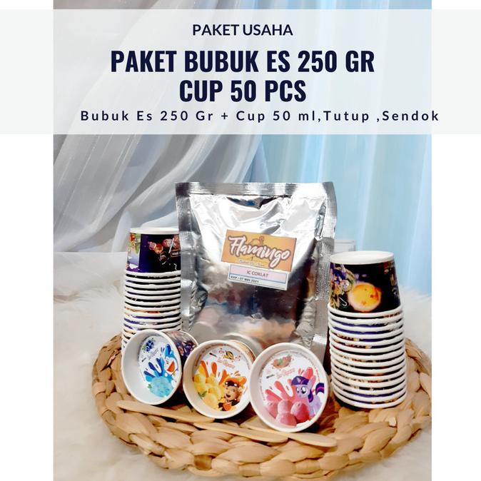 ] jual es krim paket- bahan ice cream paket- Contoh Cup Es Krim
