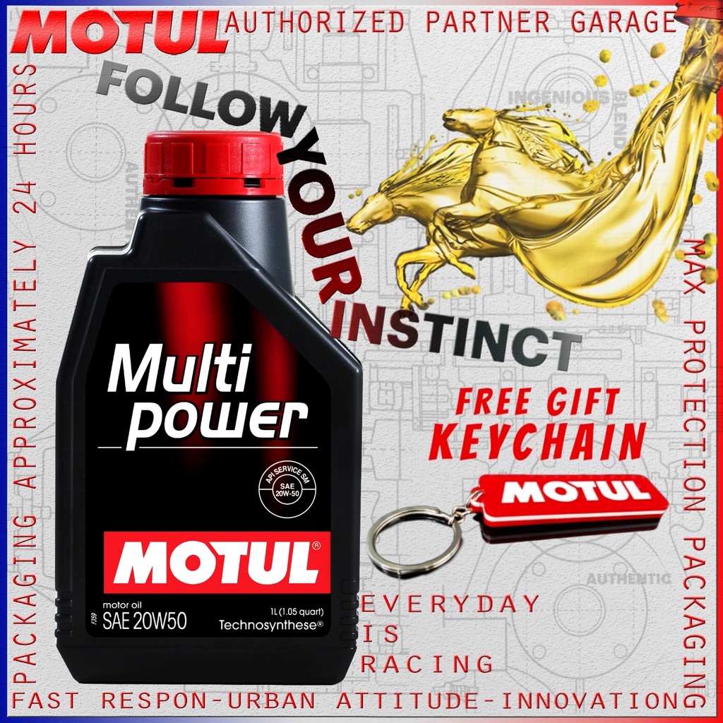 MOTUL MULTIPOWER 20W50 SM 1L 100% ORIGINAL