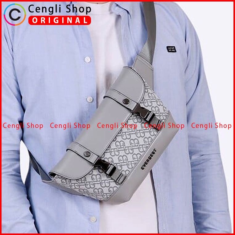 EM32 TAS SELEMPANG PRIA EVERBEST ORIGINAL BRANDED MEN SLING BAG