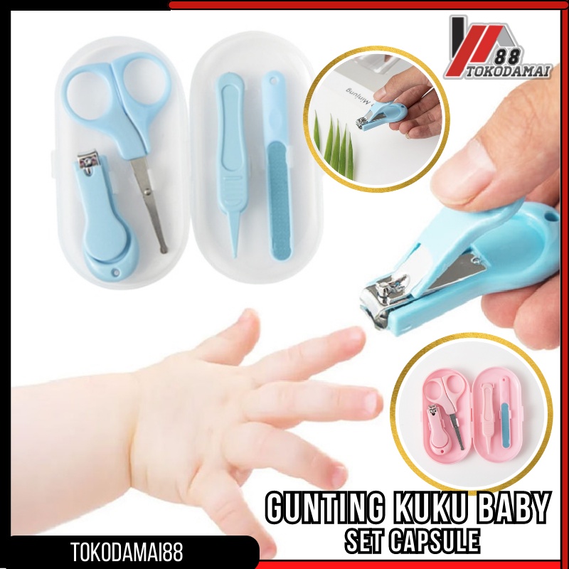 Gunting Kuku Bayi Set / GUNTING KUKU Baby Nail Clipper Set Capsule