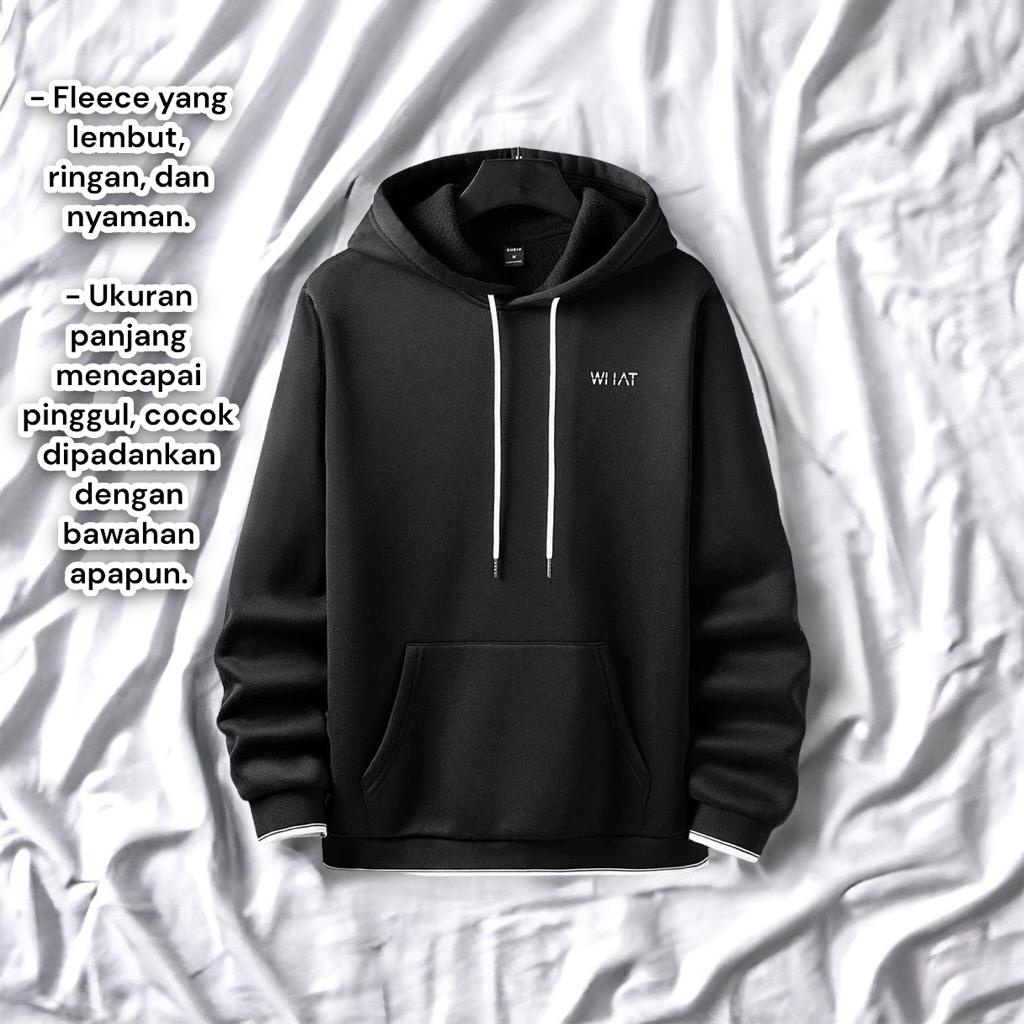 SWEATER HOODIE WI IAT - JAKET PULLOVER BAHAN FLEECE UKURAN ONESIZE